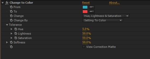 After Effects change to color effect - Motion Graphics Video Transitions